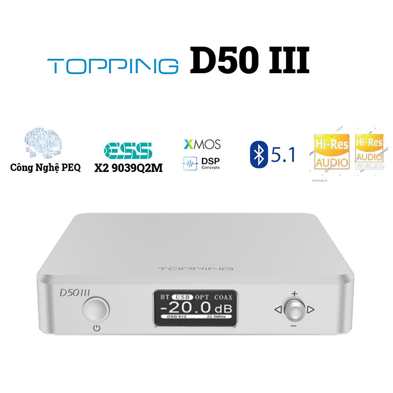 Giải mã Topping D50III cao cấp – Định chuẩn mới cho trải nghiệm âm thanh hi-end