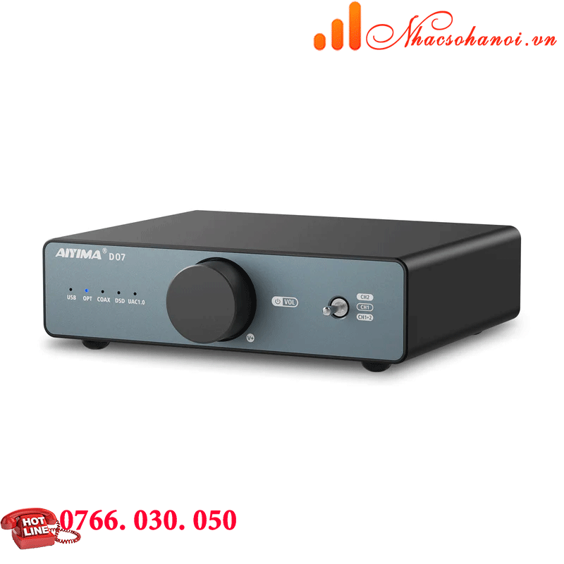 Aiyima DAC D07 - ChipDAC AKM, USB XMOS XU 316 - ''Cấu hình khủng, Giá không ngờ'' !!